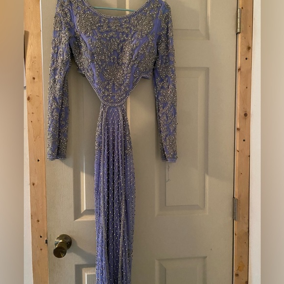 Long sleeve Sherri Hill prom dress - Picture 2 of 5